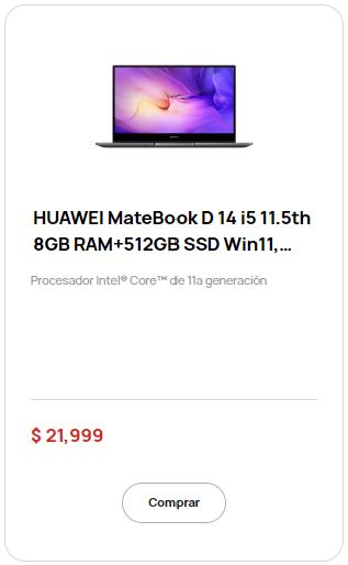 huawei matebook descuento estudiante mexico